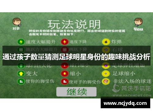 通过孩子数量猜测足球明星身份的趣味挑战分析